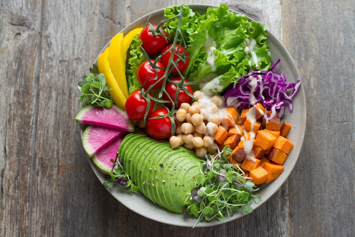 A fresh bowl of food